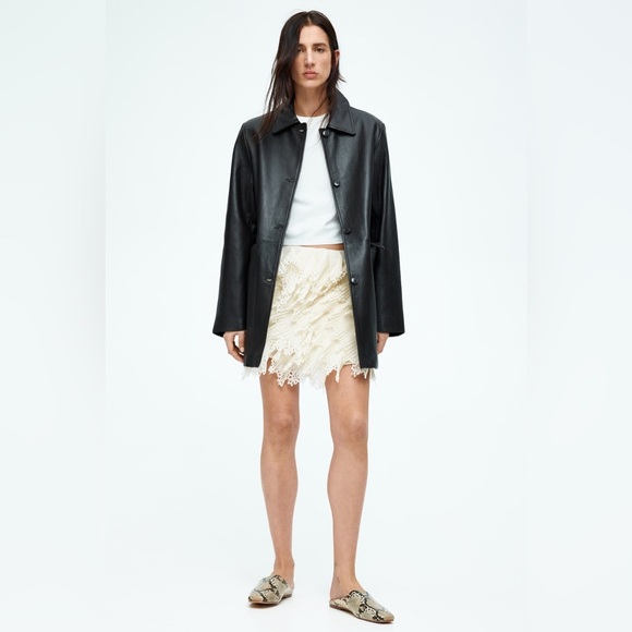 NWT H&M EDITION CHIFFON SKIRT WITH FLOUNCES - Picture 3 of 10